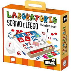 Headu IT29426 Montessori Scrivo & Leggo Lab izglītojoša spēle, daudzkrāsains, M