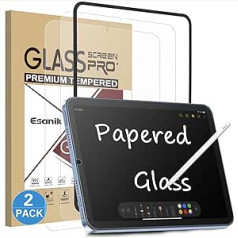 Esanik Feel Like Paper iPad Mini 6 8,3 collas (2021. g.) rūdīta stikla plēves matēta papīra aizsargplēves paklājiņš (2 gab. iepakojumā)