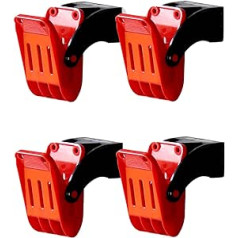 DIYARTS Car Floor Mats Clips for Car Wash, 4 Pack Multipurpose Wall Mounted Plastic Car Cleaning Door Mat Fixing Clamp Clean Hook