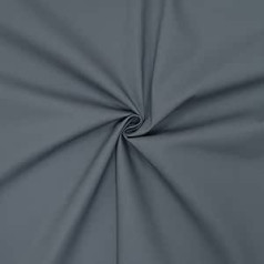 100% Cotton Poplin Fabric - Available in Over 20 Colours - Sold by Piece - Cotton Fabric Plain (3 m x 1 m46, Anthracite Grey)