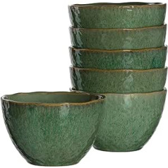 LEONARDO HOME Matera 018540 Komplekts ar 6 bļodām, keramikas zaļš