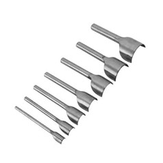 7 teile/satz Leder Handwerk Werkzeug Arc-förmigen Stanzwerkzeuge Leder Cuttting Handwerk Punch Gürtelende Cutter Nähen Werkzeug (10-40mm)