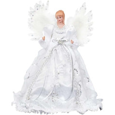 Silver Christmas Tree Top Angel 40 cm