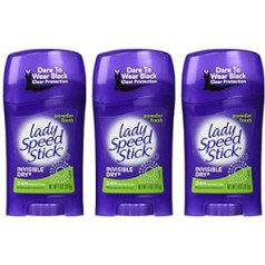 Lady Speed Stick Speed Stick Lady Invisible Dry pretsviedru/dezodorants, svaigs pulveris, 1,4 unce (3 iepakojumā)