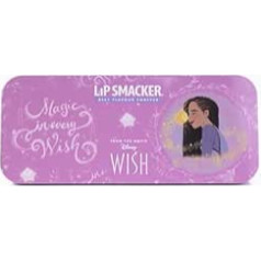 Lip Smacker Wish lūpu un sejas skārda, Disney Wish iedvesmots dekoratīvās kosmētikas komplekts bērniem ar lūpu spīdumu un dažādu toņu krēmiem, ietver aplikatorus, Disney Princess dāvanas