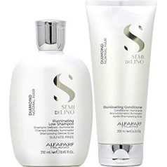 Alfaparf Semi Di Lino Diamond Illuminating Low Shampoo 250ml + Conditioner 200ml 