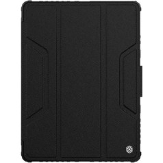 Nillkin bumper magnet case grāmatveida maks planšetdatoram Apple iPad 10.2 A2200 | A2198 | A2232 (2019) melns