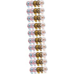 STOBOK iepakojumā 50 Lauvas silikona krelles Juvelierizstrādājumu krelles Košļājamā rotaļlieta zīdaiņiem Ķēdes Košļājamās Juvelierizstrādājumi Kaklarotu kopšanas Aksesuāri Toddler Rotaļlieta Zobu Pērlītes Karikatūra Jaundzimušo Si
