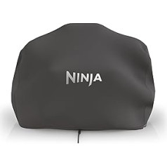 Ninja Woodfire XL BBQ grila vāks, oficiālie nindzju aksesuāri, kas saderīgi ar Ninja Woodfire XL BBQ grilu OG850/OG901, laikapstākļiem izturīgs pret izbalēšanu ar aukliņu melns XSKOGXLCVREU