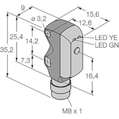 3062626-VS3RP5XLPQ,Opto Sensor Reflexionslichtschranke m. Polarizācijas filtrs