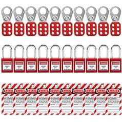 Kliplinc Ckout Tagout slēdzeņu komplekts ¨C Izslēgšanas atzīmes Out SafetyVorh?ngeschl?sser-Set f¨¹r Elektrische Lock Out Tag Out Station