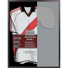 nielsen Aluminium Bilderrahmen Framebox II, 60x80 cm, Eloxal Schwarz Matt, Polistirola