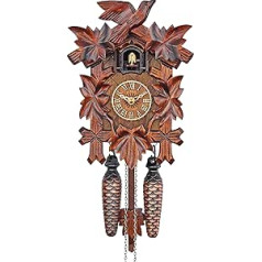 Adolf Herr Quartz Cuckoo Clock - The Traditional Vine Leaves AH 40/1 QM