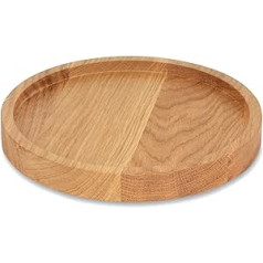 Natuhr servēšanas šķīvis koka šķīvis - Plato - Design Serveware Siera šķīvis Uzkodu šķīvis Ozols - 19 cm Diametrs