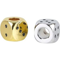 2 x Ember Killer Cube Chrome + Gold for Ashtray Fire Killer Fire Extinguisher Both Sides Open