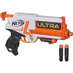 NERF Ultra Four Dart Blaster, 4 Ultra šautriņas, viena šāviena spridzināšana, 2 šautriņu krātuve, saderīgas tikai Ultra šautriņas