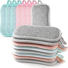 15 pieces washable sponge, WideSmart cleaning sponge, kitchen washing sponge, kitchen sponge, stain remover, scouring pad, cleaning sponge, antibacterial reusable dish rinsing, cleaning sponges