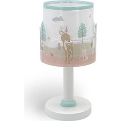 Dalber Children's Table Lamp Bedside Lamp Children's Room Loving Deer Animals Pink 61271 E14