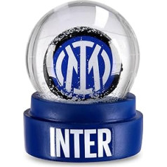 Inter — Inter logotipa sniega globuss, Ziemassvētku bulvāris ar sniegputeni, sniega globuss, ventilatori