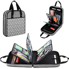 Yarwo LED Light Pad Bag, Light Plate Storage Bag for A4 Light Table, Carry Bag for Light Pad and Diamond Painting Accessories, Grey