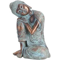 Budas ornaments sēžot — meditējoša Budas statuja Roka ilgojas guļoša Budas statuja Ornaments skulptūra, sveķi, Budas amats rakstāmgalda plauktam, mājas dekorēšana