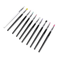 Mipcase 10gb Eyeshadow Brush lūpu masku birstes Silikona lūpu krāsa sievietēm lūpu birste Clean Salon aplauzums instruments grima instrumenti plastmasas rokturis daudzfunkciju Miss