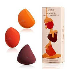 Jessup aplauzuma sūkļu komplekts, 3 gabali grima sūkļi sejai Soft Beauty Sponges Foundation Sponge Makeup Blender Korektors Sponge SP013