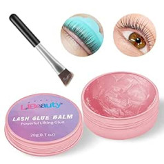 Libeauty Eyelash Lifting Glue and Eyebrow Glue, Lash Lifting Glue, Rose Fragrance, Easy to Fix, Stays Clean and Tidy, Leaves No Residue, 20 g