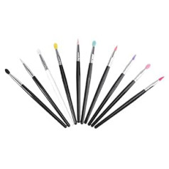 Popetpop 10gb Eyeshadow Brush lūpu krāsas grims Brush lūpu otu rīks lūpu aplikatori sievietēm lūpu skrubis, kas izgatavots no silikona lieliem fliteriem Silica Gel Miss Make Up