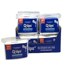 ‎Q-Tips Q-tips® Care vates kociņi ar papīra kātu, uzpilde, vērtīgs iepakojums (20 x 160 gab.), 100% bioloģiski noārdāms, kokvilna bez plastmasas