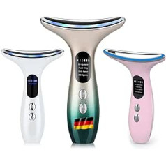 ‎Generisch Face Massager Against Wrinkles Double Chin Reducer 4 Modes 45°C Face Lift Massager Face Tightening Face Massage Skin Tightening & Lifting EMS V Shape Face Device