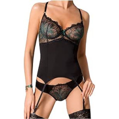 ‎Passion Woman Corsets Passion korsāža/biksītes Floris izmērs L-XL