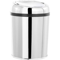 infactory 3 Litre Waste Bin with Hand Motion Sensor and Stainless Steel Body (Cosmetic Bin with Sensor, Trash Can with Sensor, Automatic)