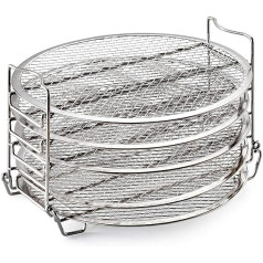 Dehydrator Rack Dehydrator Stand, 304 Stainless Steel Dehydrating Rack, Grill Stand Air Fryer Compatible with Ninja Foodi Pressure Cooker and Air Fryer, Easy Setup