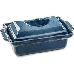 Terrine with Lid 1 Litre Reagent Blue
