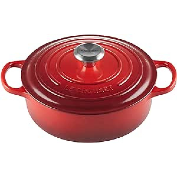 Le Creuset Gourmet 21179240602430 Čuguna kastrolis 24 cm ķiršu sarkans