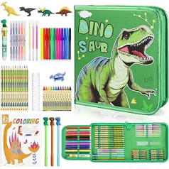 56 Pieces Cute Girls Kids Art Set Children's Art and Colouring Set with Pencil Case and Pencil Drawing Art Accessories and Scented Markers, Children's Craft Gifts for Girls Aged 6-12 Years Old