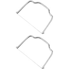 Cabilock Pack of 2 Stainless Steel Butter Cheese Wire Cutter Cheese Easy and Quick Cutting Hard Block or Crescent Moon Cheese