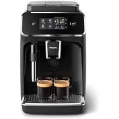 Philips 2200 Series EP2221/40 pilnībā automātisks kafijas automāts, 2 kafijas īpašie dzērieni, melna/melna klavierlaka