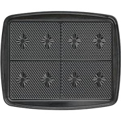 LAGRANGE Play Plate of 4 Waffles with Coating for Super 2 Waffle Iron Black