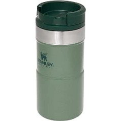 Stanley NeverLeak Thermal Mug Coffee To Go 0.35 L - Leak-Proof - Keeps Hot for 5 Hours - Thermos Mug for Coffee, Tea & Water - BPA-Free - Dishwasher Safe - Hammertone Green