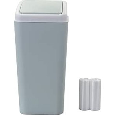 Annkky 15 Litre Waste Bin and 2 Rolls of Plastic Bin Liners