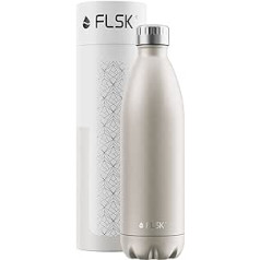 FLSK nerūsējošā tērauda dzeramā pudele, piemērota ogļskābei, izolēta pudele saglabā siltumu 18 stundas un aukstu 24 stundas, nesatur BPA un nerūsē
