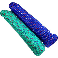 Aerzetix Set of 2 Spools Rope Washing Line Laundry Line 7 mm 20 m C18613