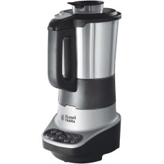 Russell Hobbs Multi-Cooker 2-in-1: Soup Cooker and Mixer (Fully Automatic Stand Mixer with Cooking Function for Soups and Baby Food, Smoothie, 8 Programmes, 1.75 l) Soup Maker 21480-56