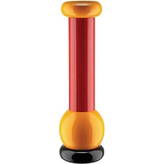 Alessi MP0210 Pepper Grinder Beechwood Black Red and Yellow