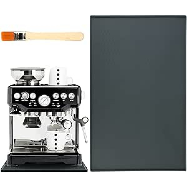 Pilnībā automātisks kafijas automāta silikona paklājiņš - 48 x 30 cm paklājs kafijas automātam, neslīdošs apakšklājs, Barista piederumu paliktnis kā ūdensizturīgs, noplūdes necaurlaidīgs paklājs virtuves kafijas automāta miksera bīdā