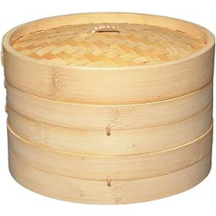 World of Flavors Oriental bamboo steam basket, 2-storey, 25.5 cm