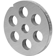 WolfCut INOX perforēta diska izmērs 8-12,0 mm urbums ir savietojams / aizstājams ar gaļas maļamo mašīnu Jupiter Bosch Alexanderwerk