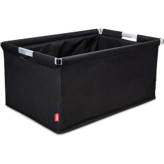 achilles ®, Big-Box ALU, AD120Abl, shopping crate / transport box with aluminum frame, black, 60 cm x 40 cm x 30 cm